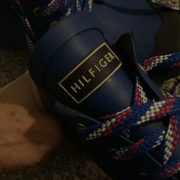 Tommy Hilfiger Electric Blue Rainboots Size 9 EUC - Picture 5 of 13